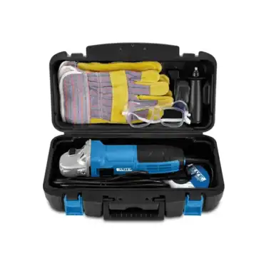 ELITE KIT MINIPULIDORA 4 1/2" 800W+ESTUCHE+GAFAS+GUANTES AG1142KIT